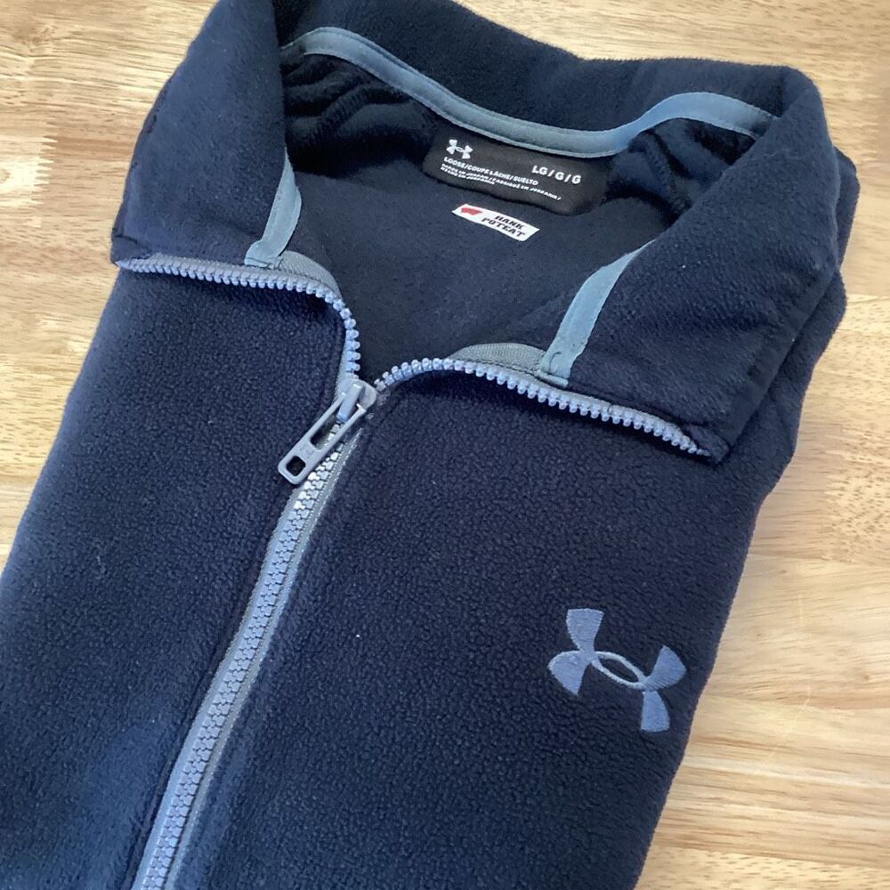 EUC Mens Under Armour Polartec Forge Full Zip Fleece‎ Jacket